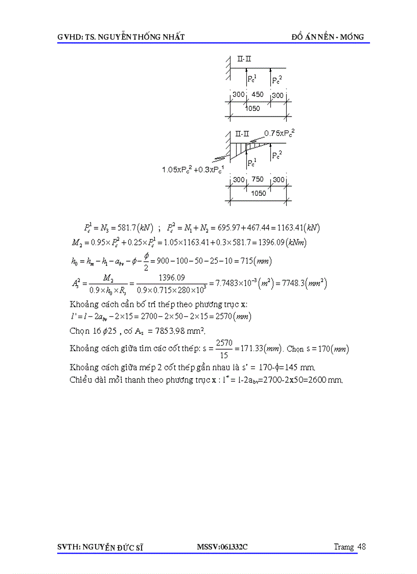 image for page Đồ án nền móng bản vẽ thuyết minh bản tra excel