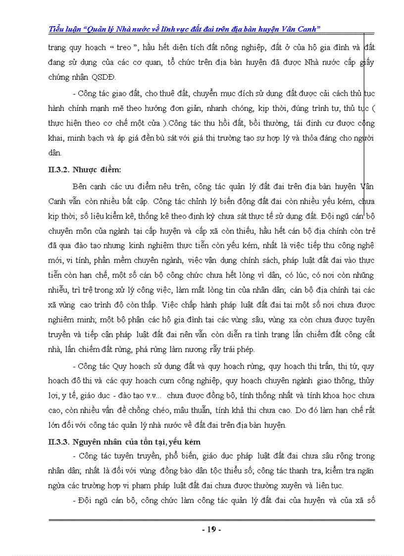 image for page Quản lý Nhà nước về lĩnh vực đất đai trên địa bàn huyện Vân Canh