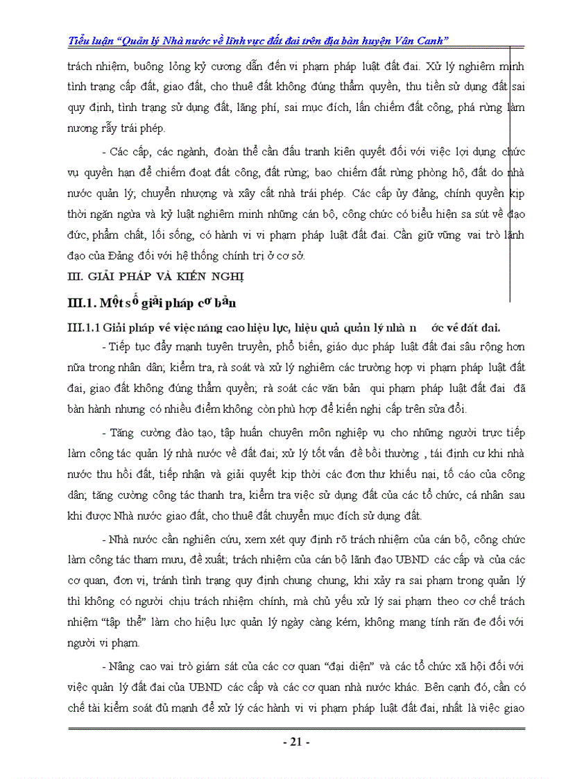 image for page Quản lý Nhà nước về lĩnh vực đất đai trên địa bàn huyện Vân Canh
