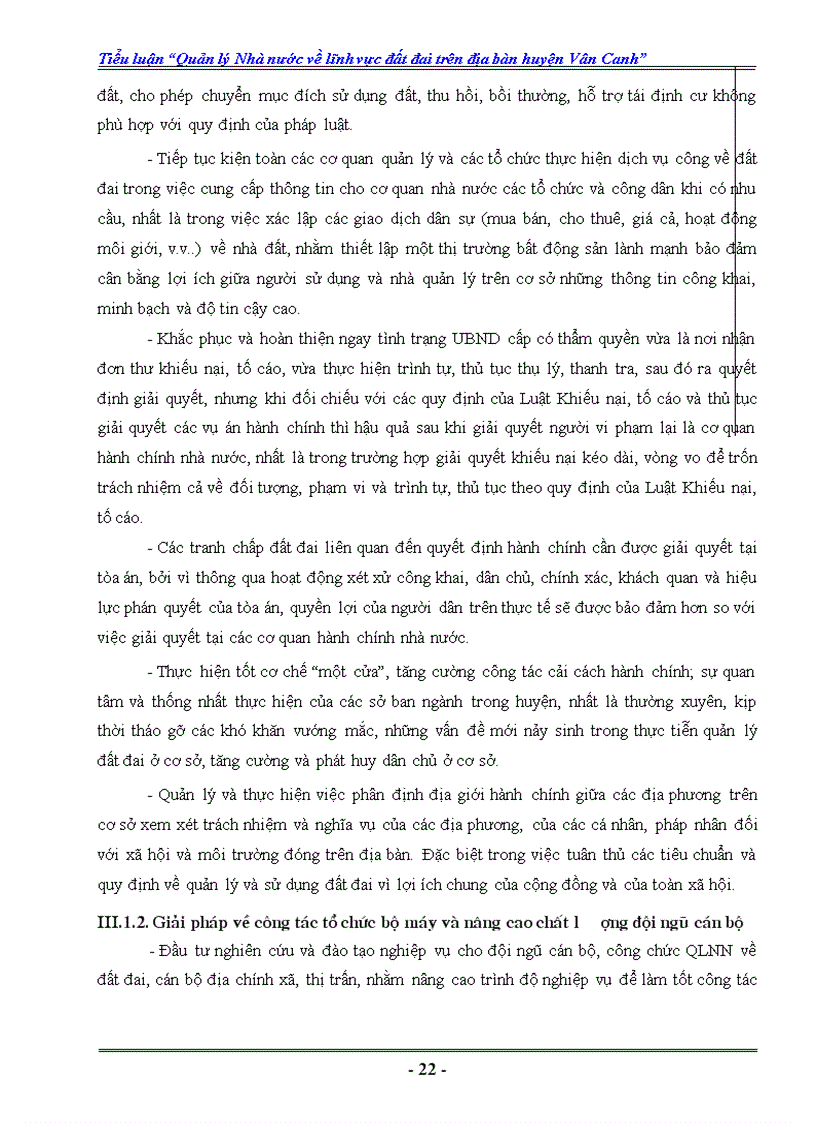 image for page Quản lý Nhà nước về lĩnh vực đất đai trên địa bàn huyện Vân Canh