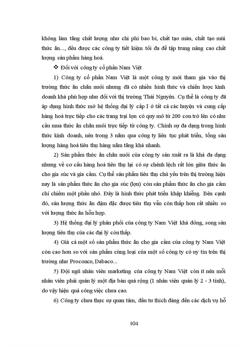 image for page Thực trạng và những giải pháp chủ yếu để phát triển thị trường thức ăn chăn nuôi của công ty cổ phần Nam Việt trên địa bàn tỉnh Thái nguyên