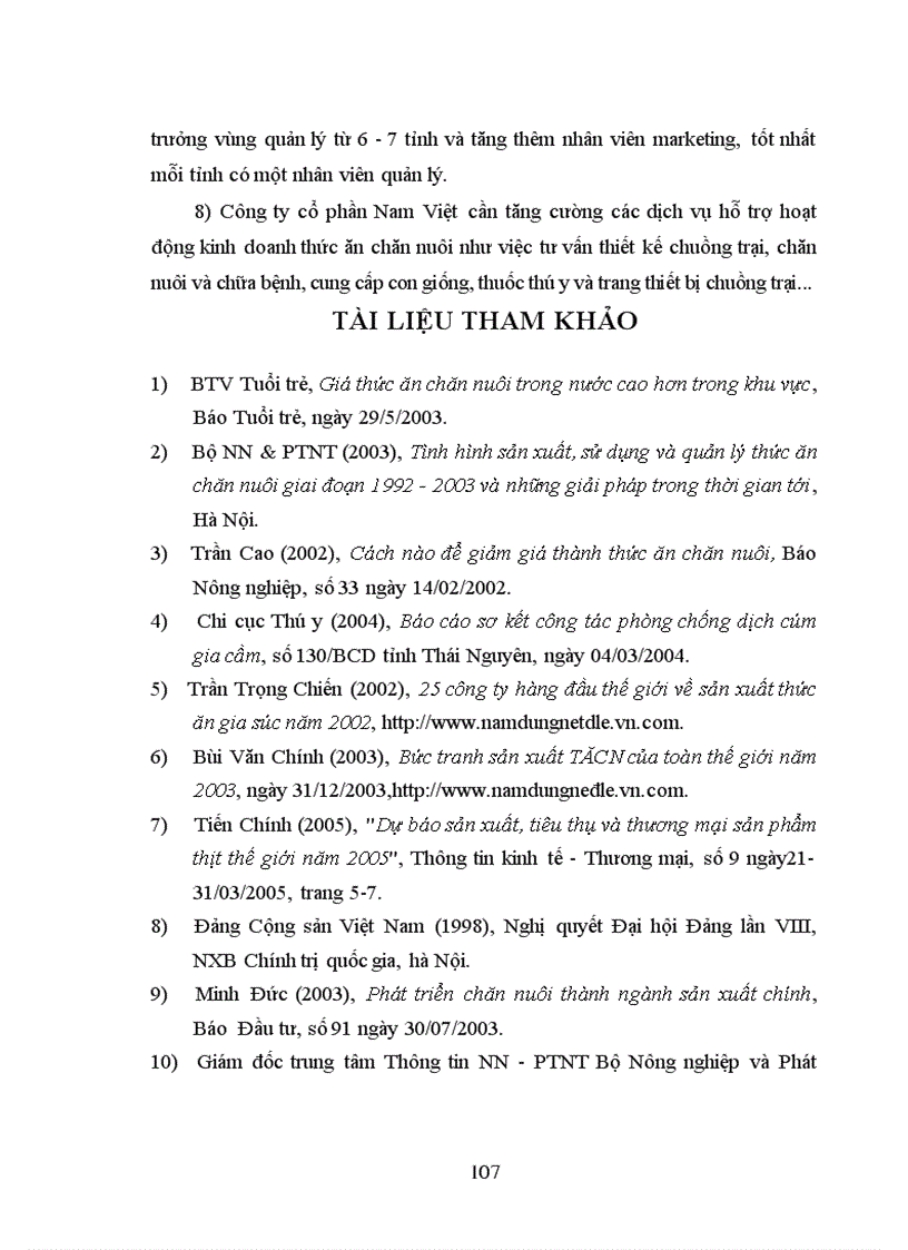 image for page Thực trạng và những giải pháp chủ yếu để phát triển thị trường thức ăn chăn nuôi của công ty cổ phần Nam Việt trên địa bàn tỉnh Thái nguyên