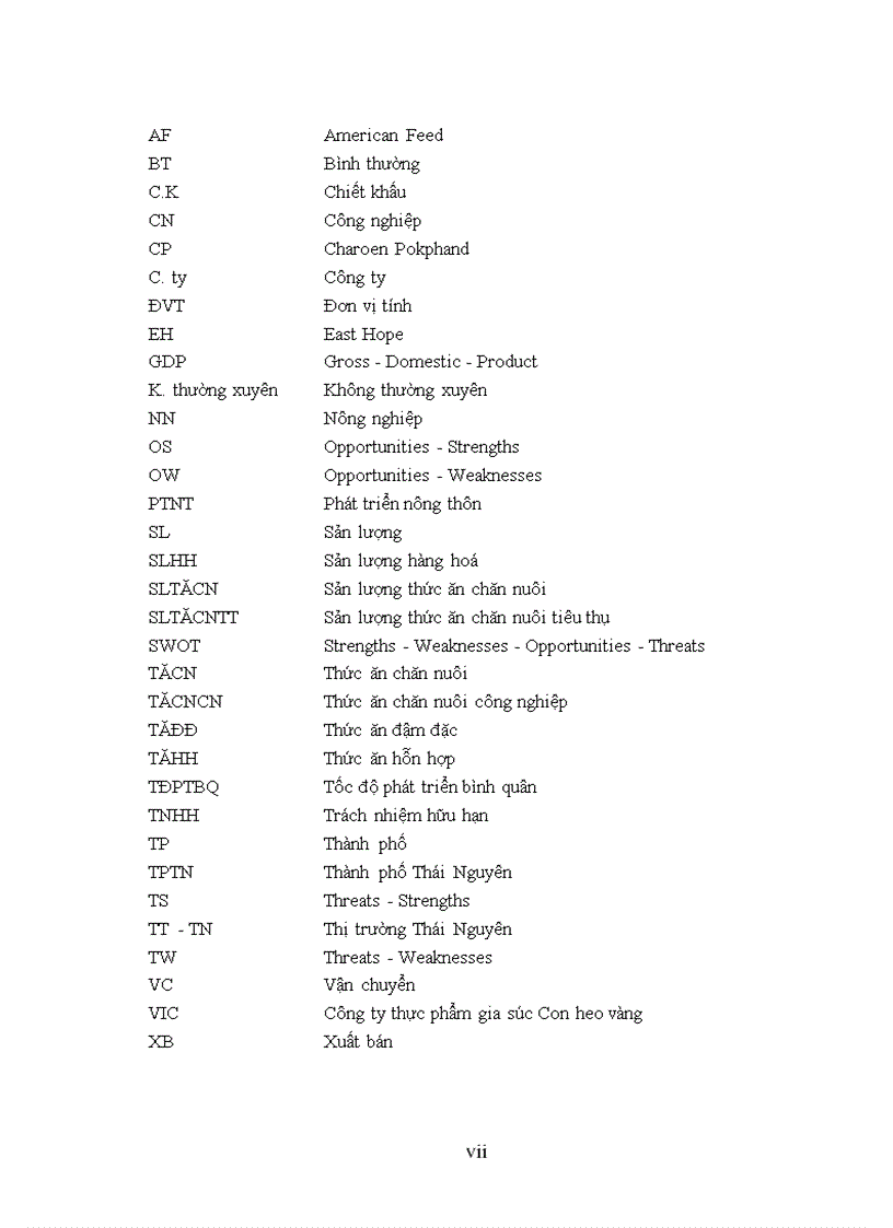 image for page Thực trạng và những giải pháp chủ yếu để phát triển thị trường thức ăn chăn nuôi của công ty cổ phần Nam Việt trên địa bàn tỉnh Thái nguyên