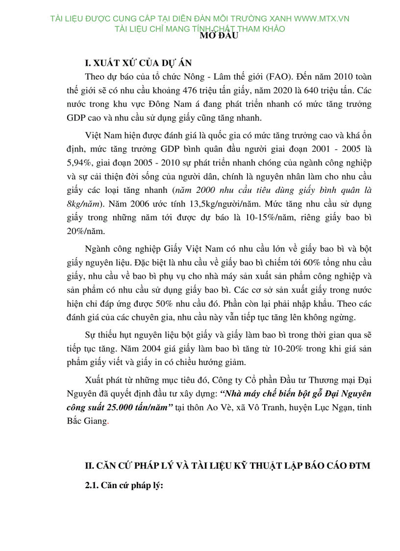 image for page DTM dự án nhà máy chế biến bột gỗ Đại Nguyên công suất 25 000 tấn năm