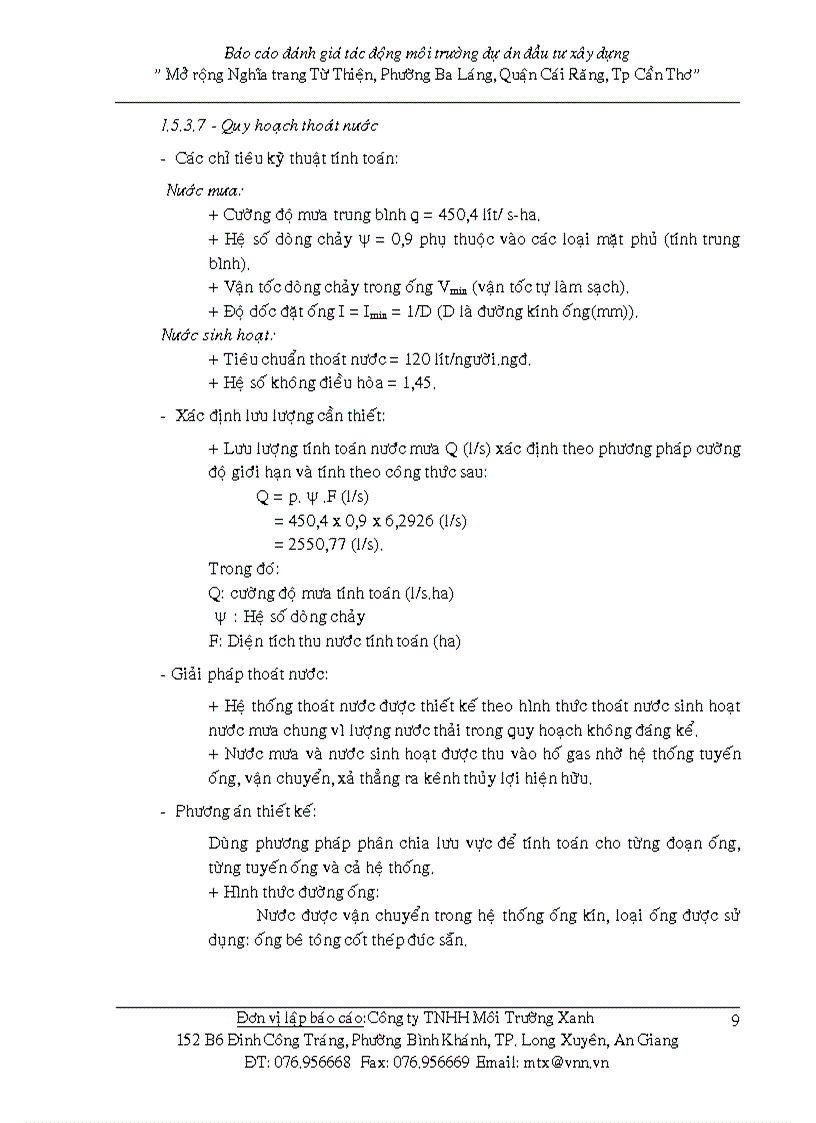 image for page Báo cáo đánh giá tác động môi trường dự án đầu tư xây dựng Mở rộng Nghĩa trang Từ Thiện Phường Ba Láng Quận Cái Răng Tp Cần Thơ