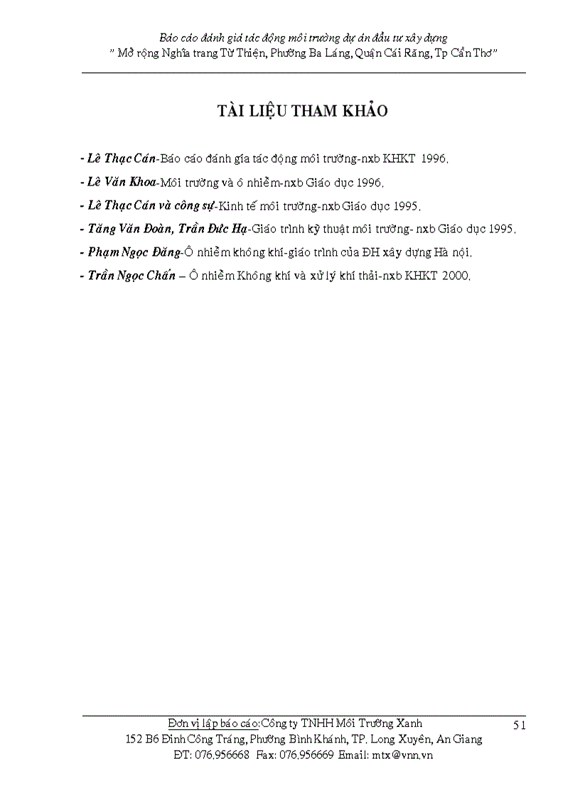 image for page Báo cáo đánh giá tác động môi trường dự án đầu tư xây dựng Mở rộng Nghĩa trang Từ Thiện Phường Ba Láng Quận Cái Răng Tp Cần Thơ