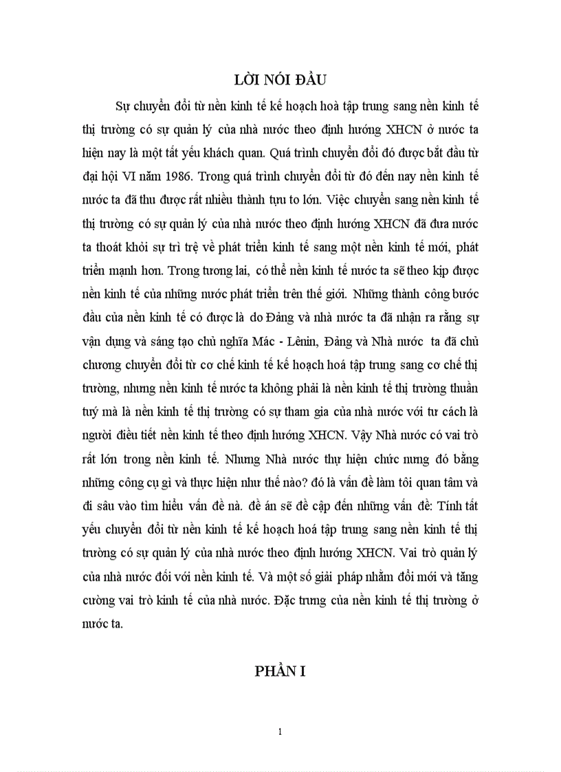 Tính tất yếu chuyển đổi từ nền kinh tế KHHTT sang nền Kinh tế thị trường có sự quản lý của NN theo định hướng XHCN