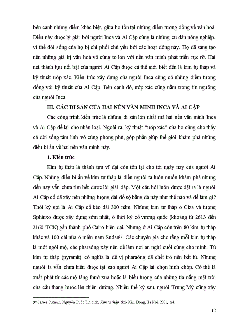 image for page Nền văn minh Inca và Ai Cập