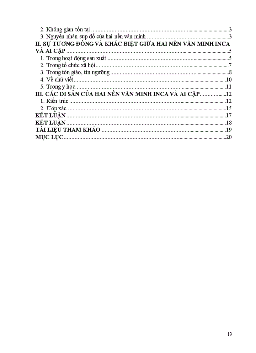 image for page Nền văn minh Inca và Ai Cập