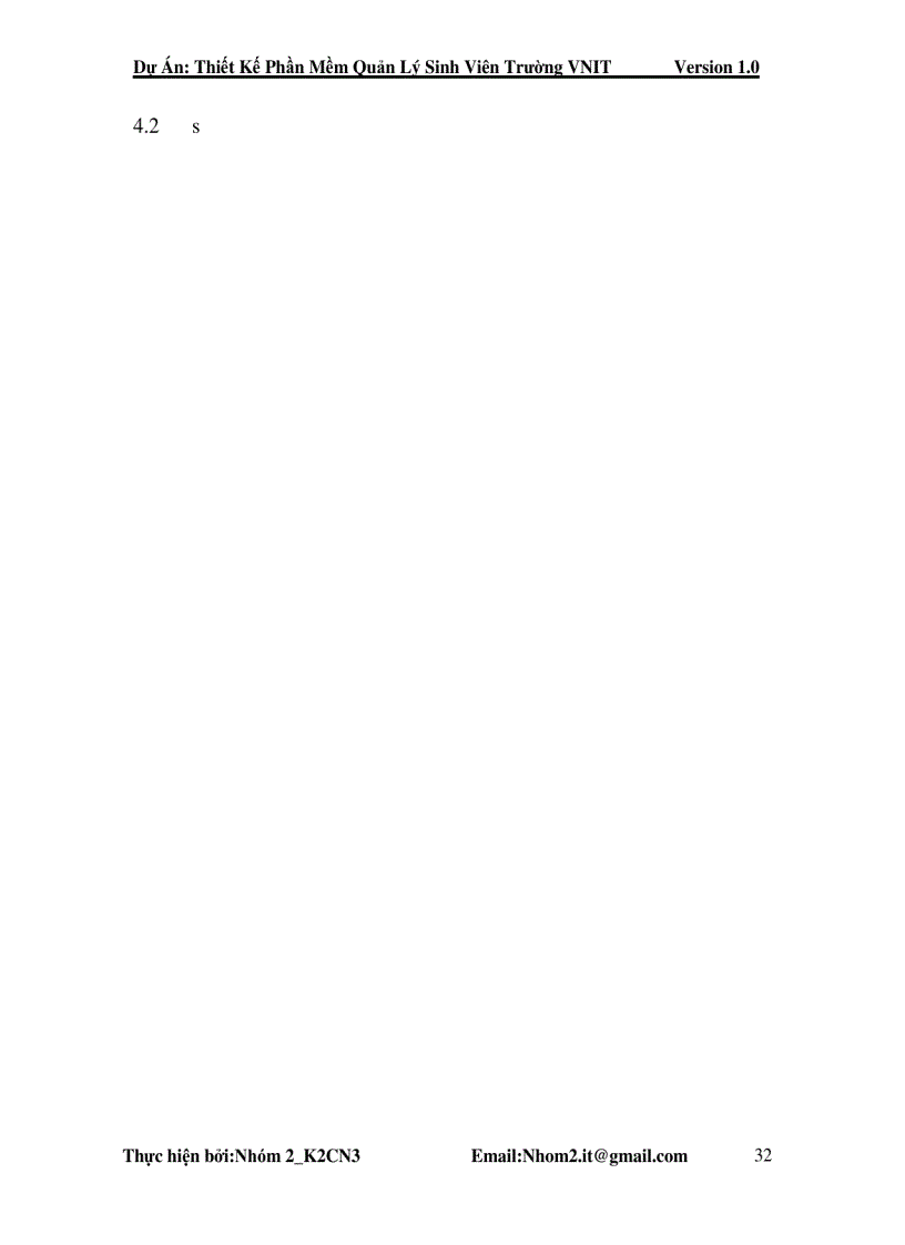 image for page Bài tập lớn Công nghệ phần mềm Thiết kế phần mềm quản lý Sinh Viên Trường VNIT