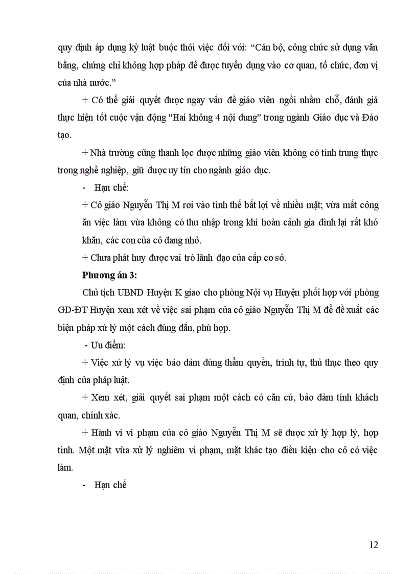 image for page Tiểu luận kết thúc học phần Tiểu luận quản lý nhà nước chương trình chuyên viên Đề tài Sử dụng sai bằng cấp