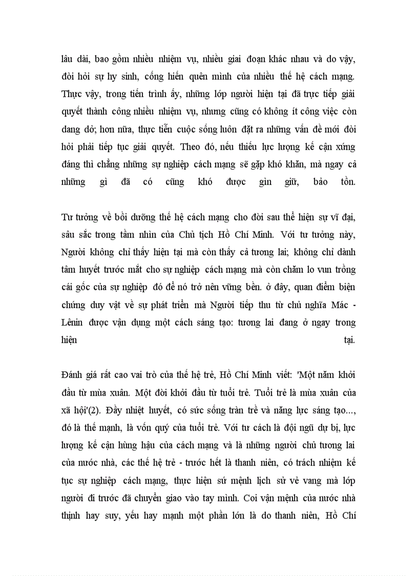 image for page Tư tưởng Hồ Chí Minh về những chuẩn mực đạo đức cách mạng của con người Việt Nam mới vận dụng vào việc xây dựng đạo đức lối sống của sinh viên hiện nay