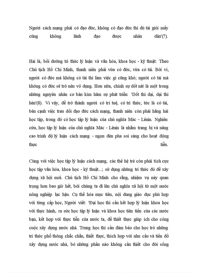 image for page Tư tưởng Hồ Chí Minh về những chuẩn mực đạo đức cách mạng của con người Việt Nam mới vận dụng vào việc xây dựng đạo đức lối sống của sinh viên hiện nay