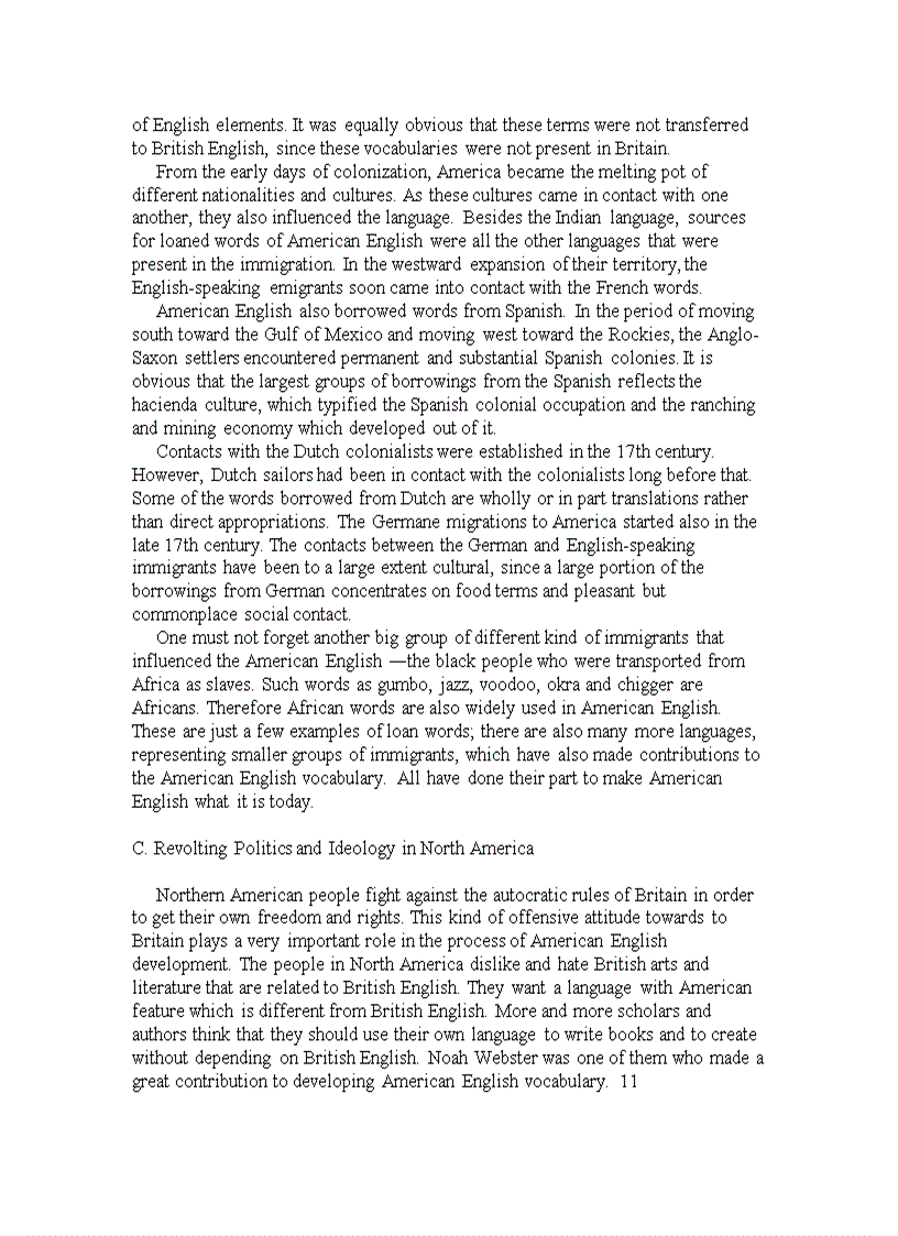 image for page The Lexical Differences Between American English And British English