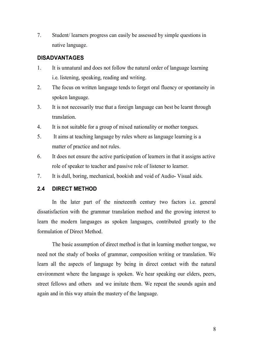 image for page Evaluation of instructional methods used in teaching of english