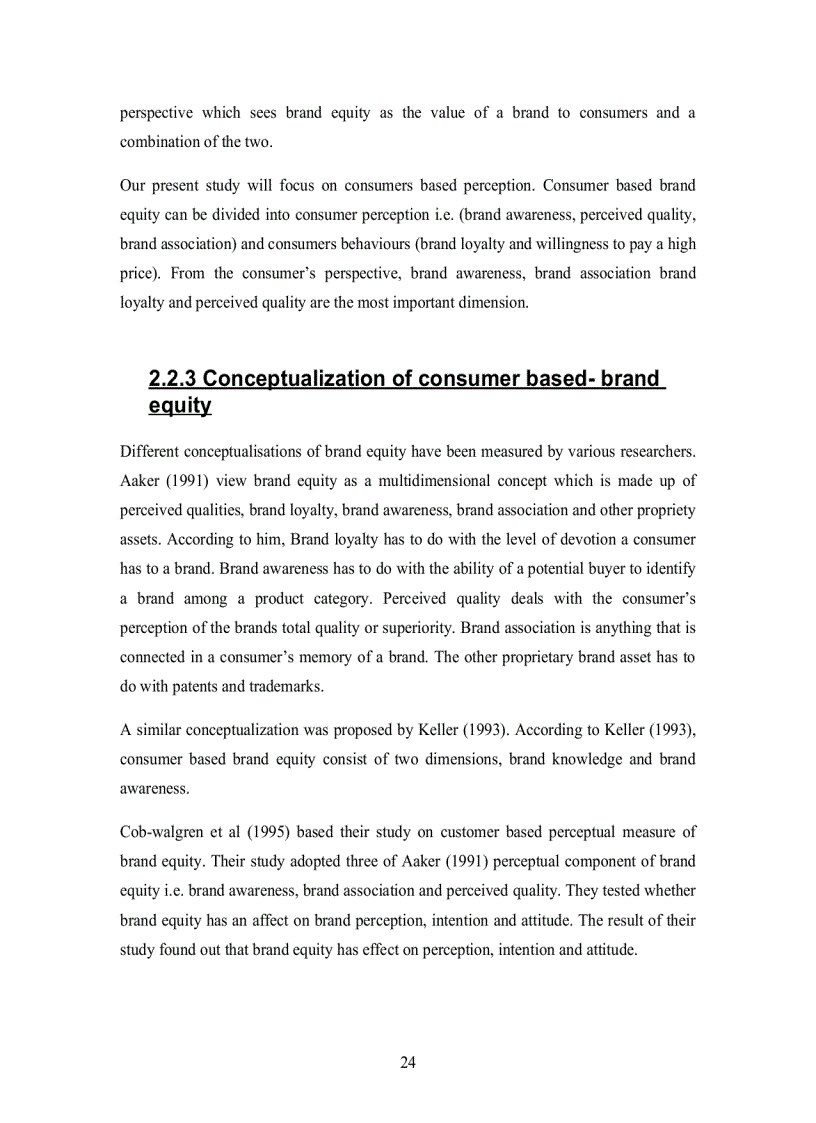 image for page Astudy to indicate the importance of consumer based brand equity on consumer perception of brand a case study of fast food restaurants