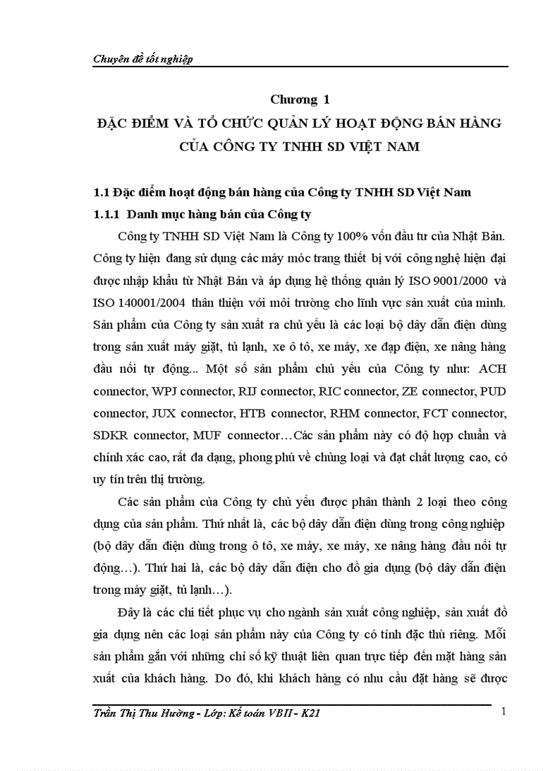 image for page Hoàn thiện kế toán bán hàng tại Công ty TNHH SD Việt Nam