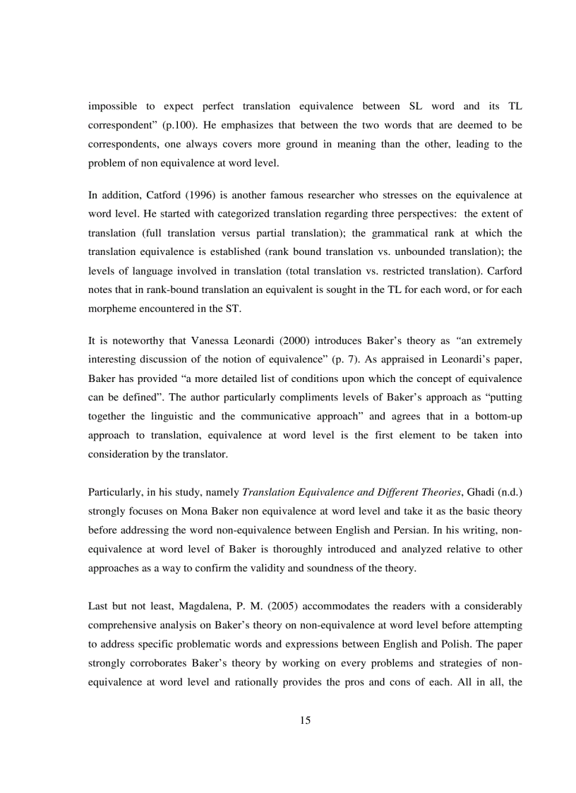 image for page Strategies to cope with non equivalence at word level in translation