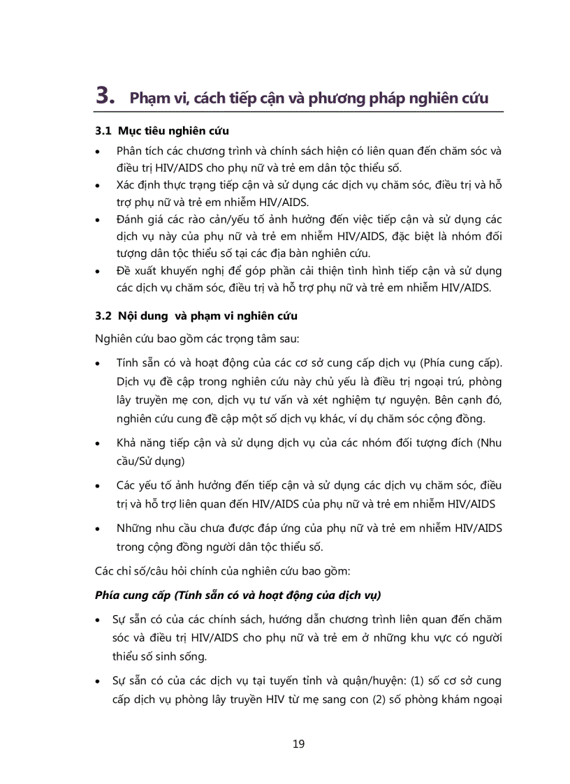 image for page Nghiên cứu về tiếp cận Dịch vụ Chăm sóc Điều trị và Hỗ trợ cho phụ nữ và trẻ em nhiễm HIV trong cộng đồng ngừời dân tộc thiểu số tại Điện biên Kon Tum và An Giang