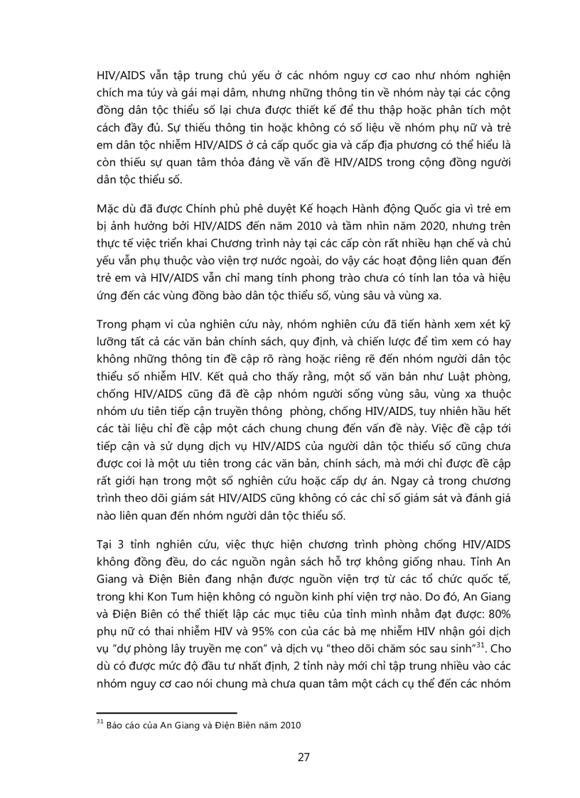 image for page Nghiên cứu về tiếp cận Dịch vụ Chăm sóc Điều trị và Hỗ trợ cho phụ nữ và trẻ em nhiễm HIV trong cộng đồng ngừời dân tộc thiểu số tại Điện biên Kon Tum và An Giang