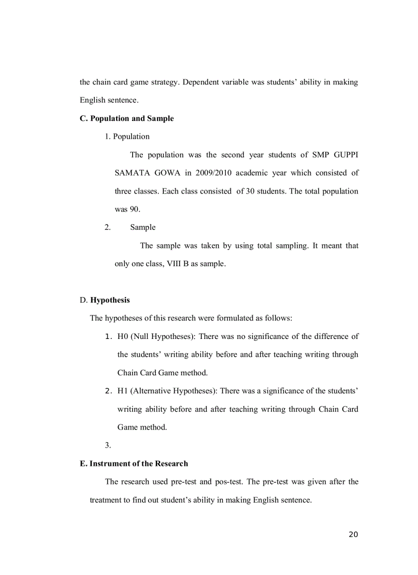 image for page How To Help Students Build English Sentence by Using the Game of Card