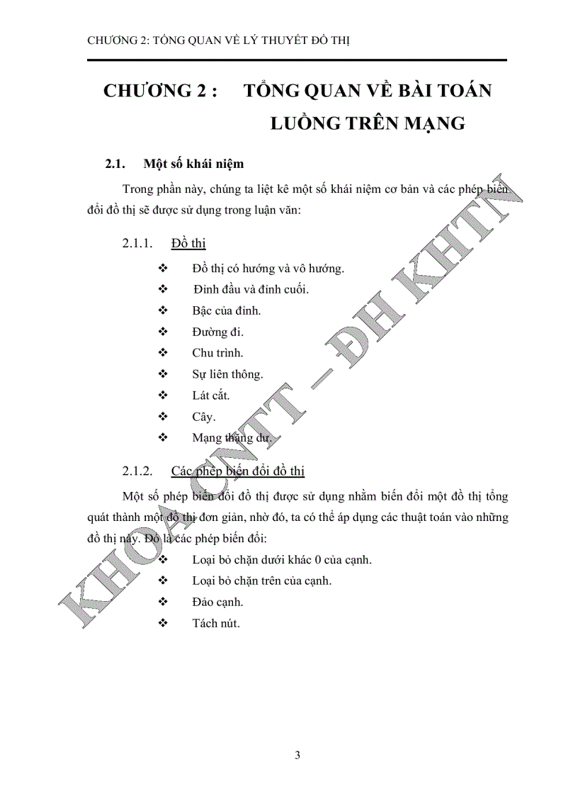 image for page Nghiên cứu một số vấn đề của lý thuyết đồ thị ứng dụng trong giải quyết một số bài toán thực tế