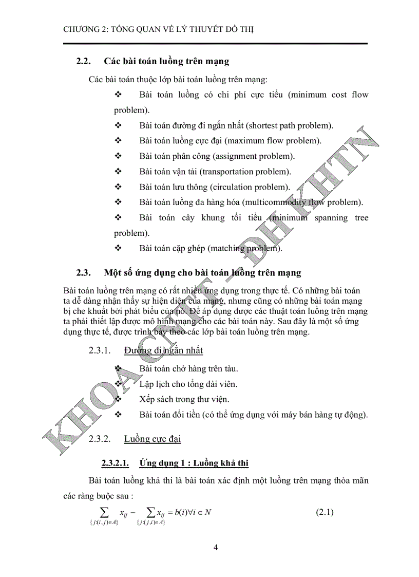 image for page Nghiên cứu một số vấn đề của lý thuyết đồ thị ứng dụng trong giải quyết một số bài toán thực tế