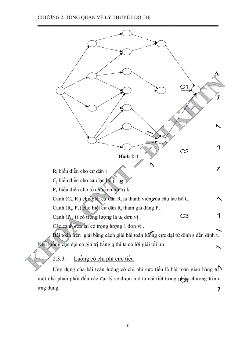 image for page Nghiên cứu một số vấn đề của lý thuyết đồ thị ứng dụng trong giải quyết một số bài toán thực tế