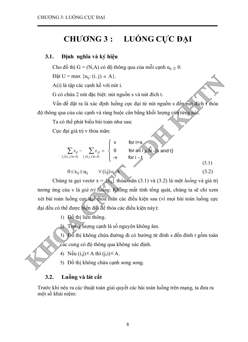image for page Nghiên cứu một số vấn đề của lý thuyết đồ thị ứng dụng trong giải quyết một số bài toán thực tế