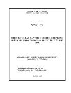 Thiết kế và lắp ráp thực nghiệm ghép kênh phân chia theo thời gian trong truyền dẫn số