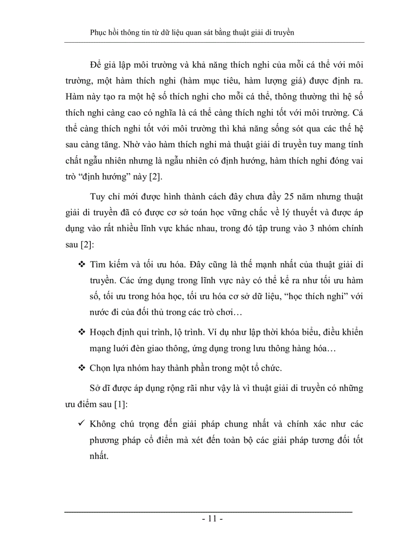 image for page Phục hồi thông tin từ dữ liệu quan sát bằng thuật giải di truyền