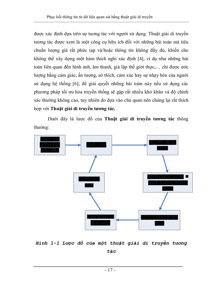 image for page Phục hồi thông tin từ dữ liệu quan sát bằng thuật giải di truyền