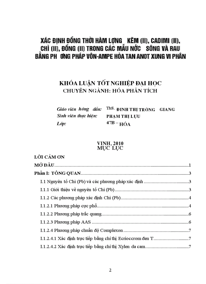 image for page Xác định đồng thời hàm lượng Zn Cd Pb Cu bằng phương pháp von ampe hòa tan anot xung vi phân