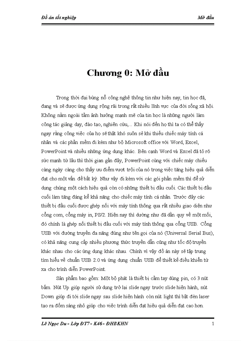 image for page Tìm hiểu về chuẩn USB 2 0 và Ứng dụng chuẩn USB để thiết kế điều khiển từ xa