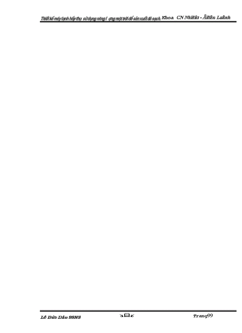 image for page Thiết kế máy lạnh hấp thụ sử dụng năng lượng mặt trời để sản xuất đá sạch Bản vẽ Thuyết minh