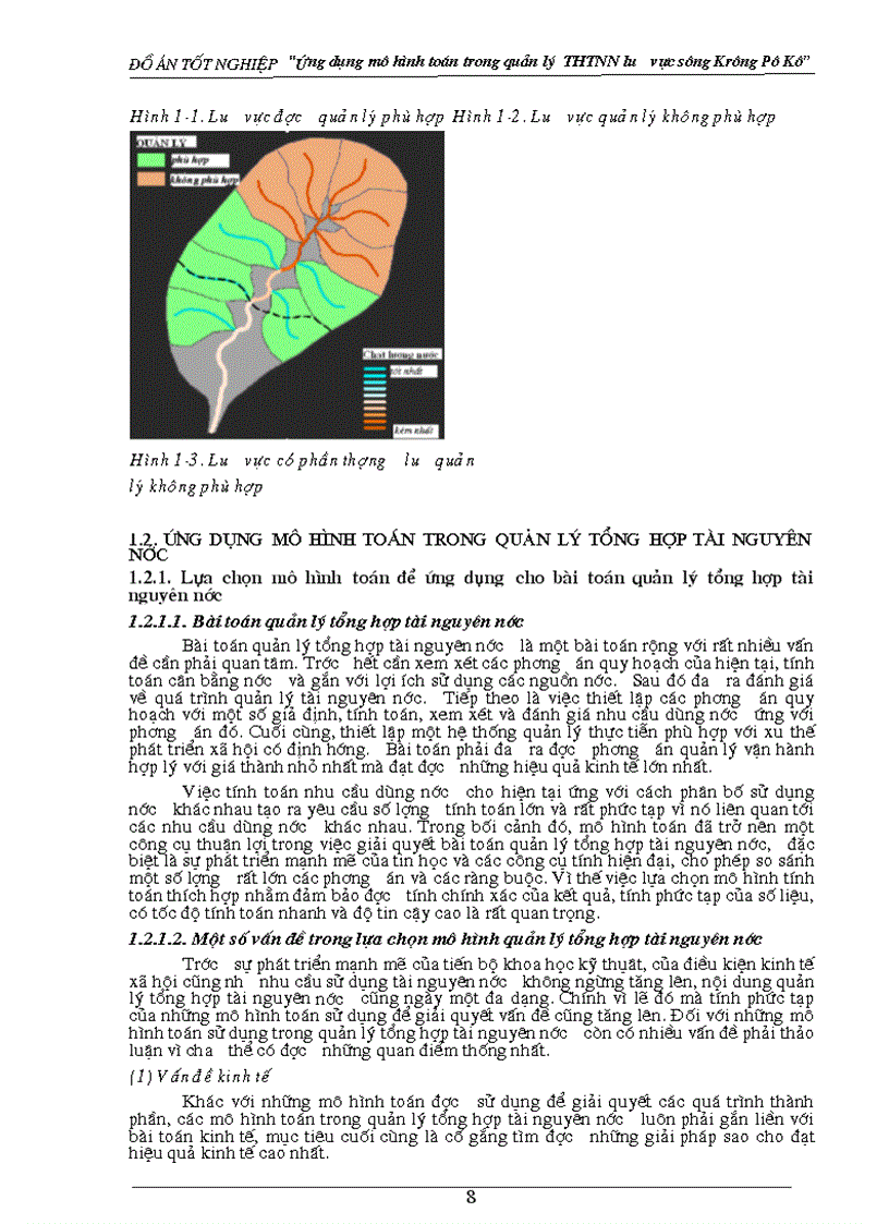image for page Nghiên cứu ứng dụng mô hình toán trong quản lý tổng hợp tài nguyên nước lưu vực sông Krông Pô Kô