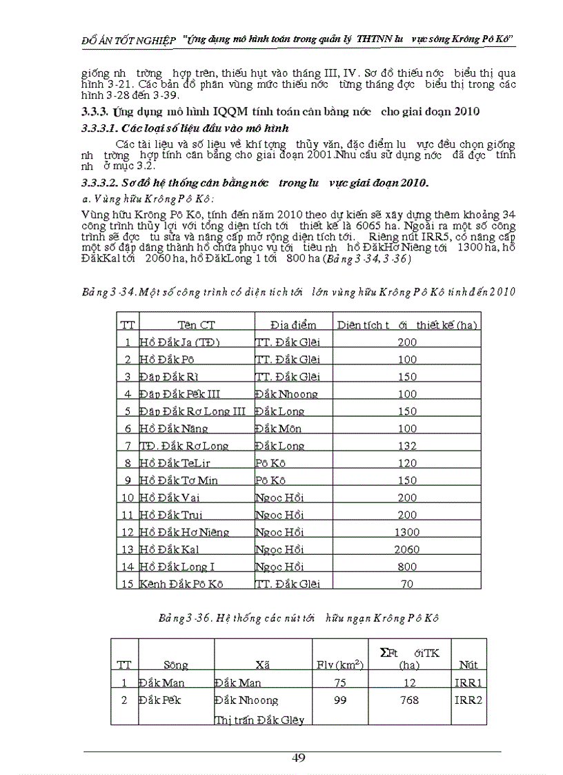 image for page Nghiên cứu ứng dụng mô hình toán trong quản lý tổng hợp tài nguyên nước lưu vực sông Krông Pô Kô