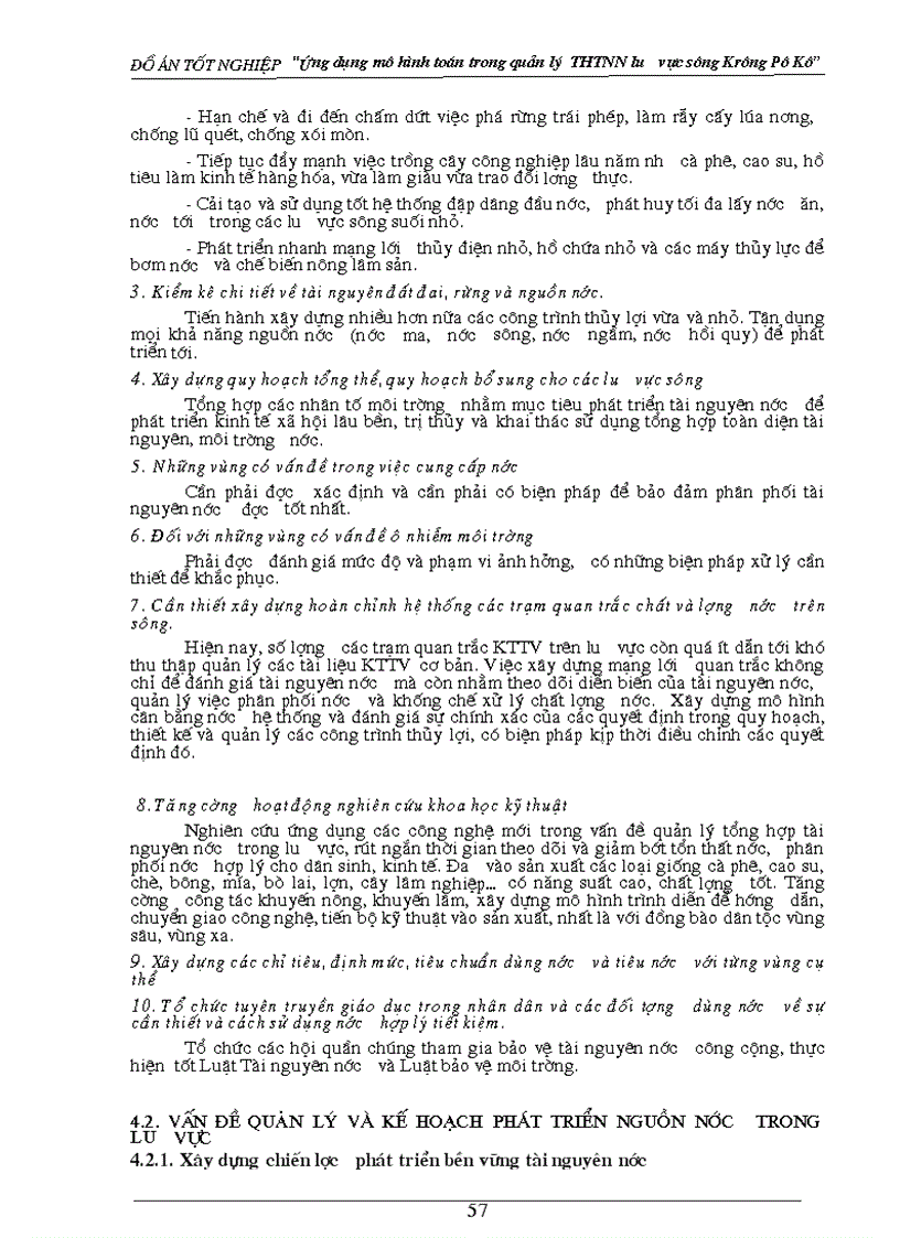 image for page Nghiên cứu ứng dụng mô hình toán trong quản lý tổng hợp tài nguyên nước lưu vực sông Krông Pô Kô