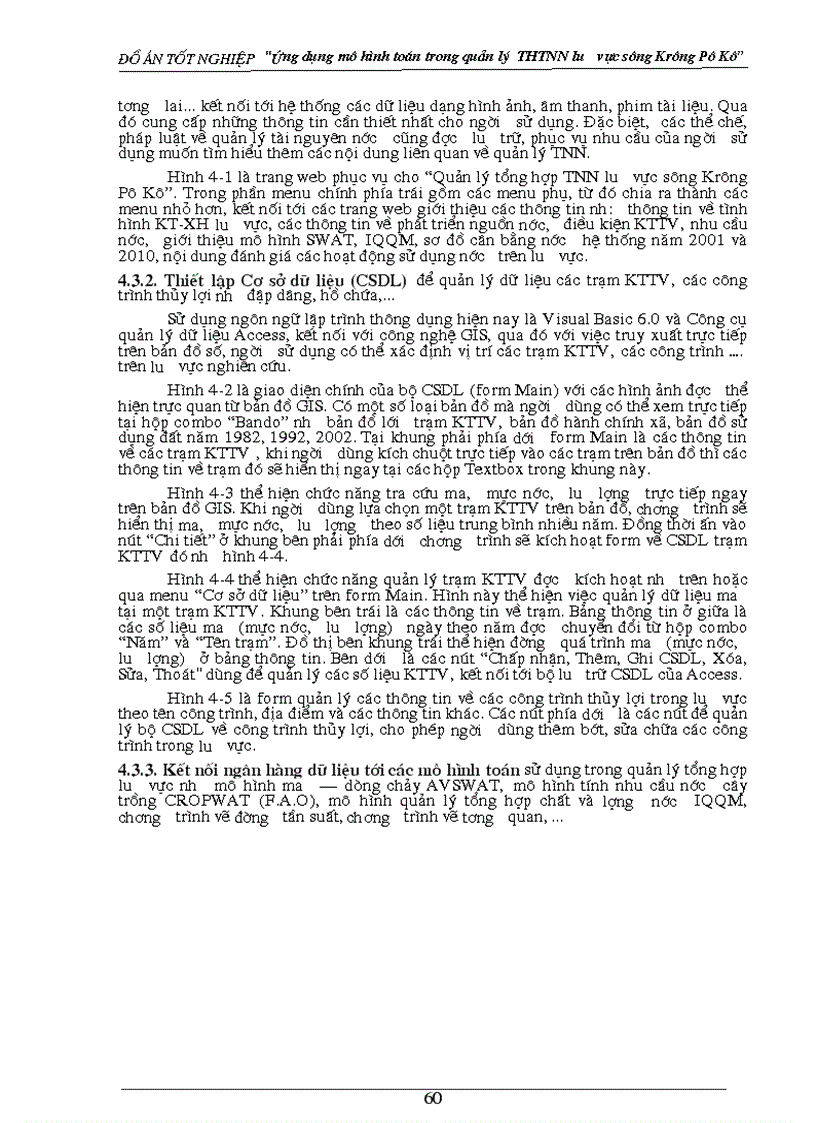 image for page Nghiên cứu ứng dụng mô hình toán trong quản lý tổng hợp tài nguyên nước lưu vực sông Krông Pô Kô