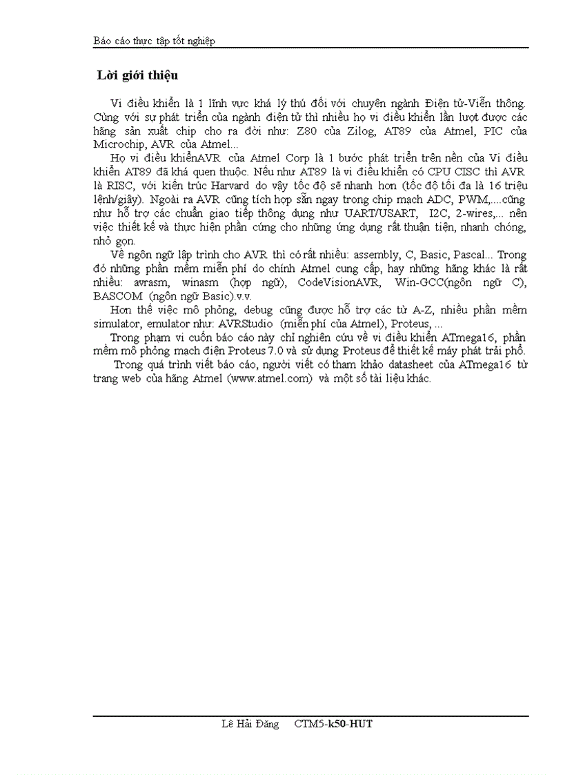 image for page Luận Văn sử dụng avr atmega16
