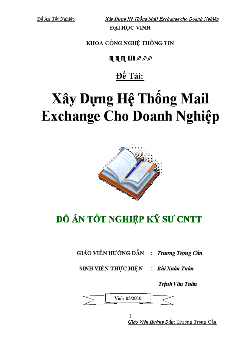 Xây Dựng Hệ Thống Mail Exchange Cho Doanh Nghiệp
