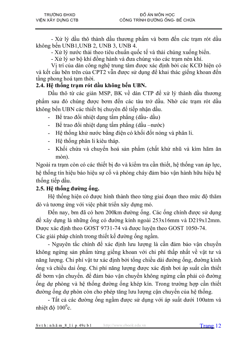 image for page Tính toán thiết kế thi công đường ống dẫn nước ép vỉa đoạn ống BK1 BK5
