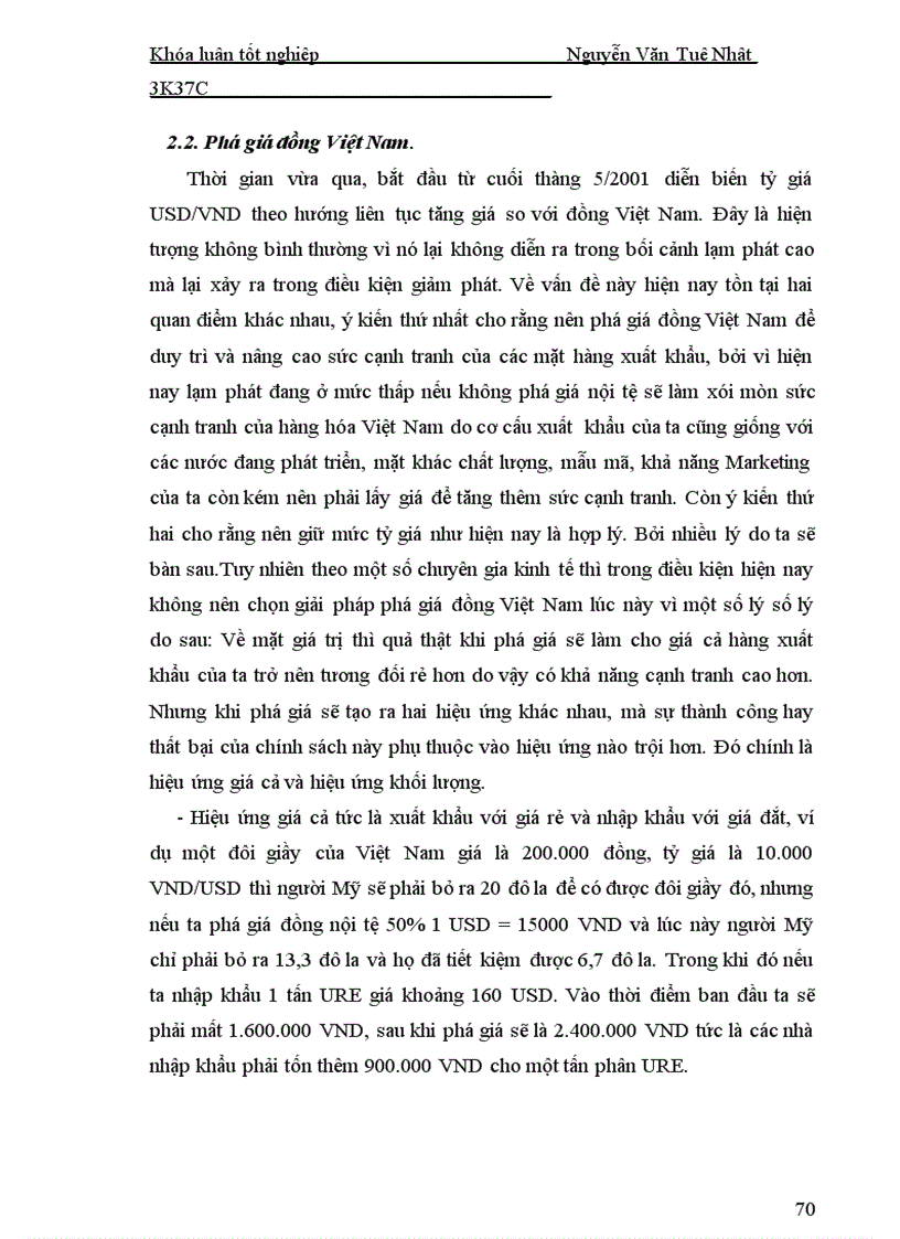 image for page Ảnh hưởng của biến động tỷ giá hối đoái tới hoạt động xuất nhập khẩu ở việt nam trong thời gian qua