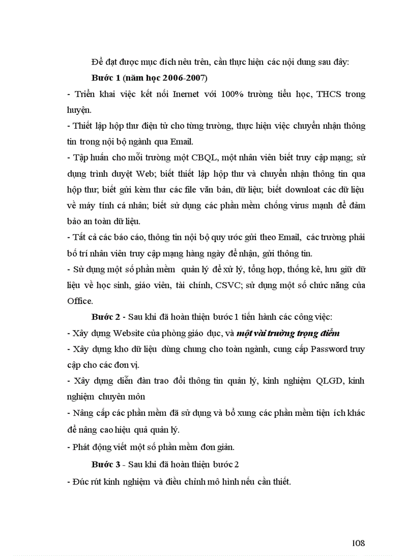 image for page Một số biện pháp phát triển ứng dụng công nghệ thông tin trong quản lý giáo dục ở phòng giáo dục huyện Vĩnh Bảo