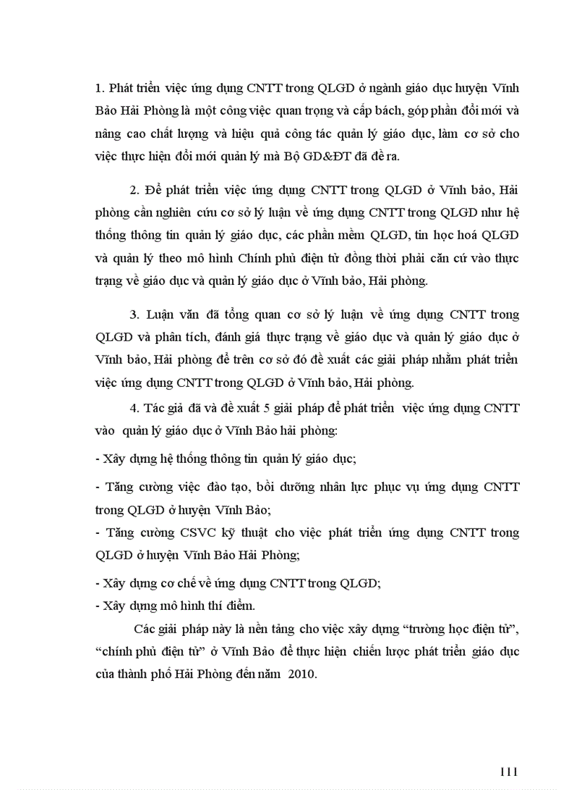 image for page Một số biện pháp phát triển ứng dụng công nghệ thông tin trong quản lý giáo dục ở phòng giáo dục huyện Vĩnh Bảo