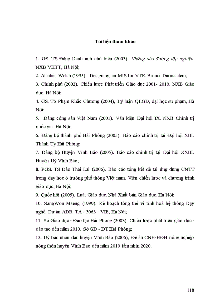 image for page Một số biện pháp phát triển ứng dụng công nghệ thông tin trong quản lý giáo dục ở phòng giáo dục huyện Vĩnh Bảo