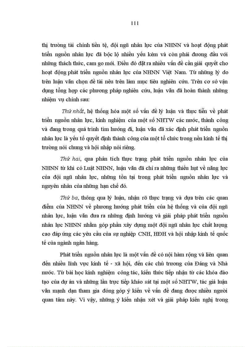 image for page Phát triển nguồn nhân lực của ngân hàng nhà nước Việt Nam trong điều kiện hội nhập kinh tế quốc tế