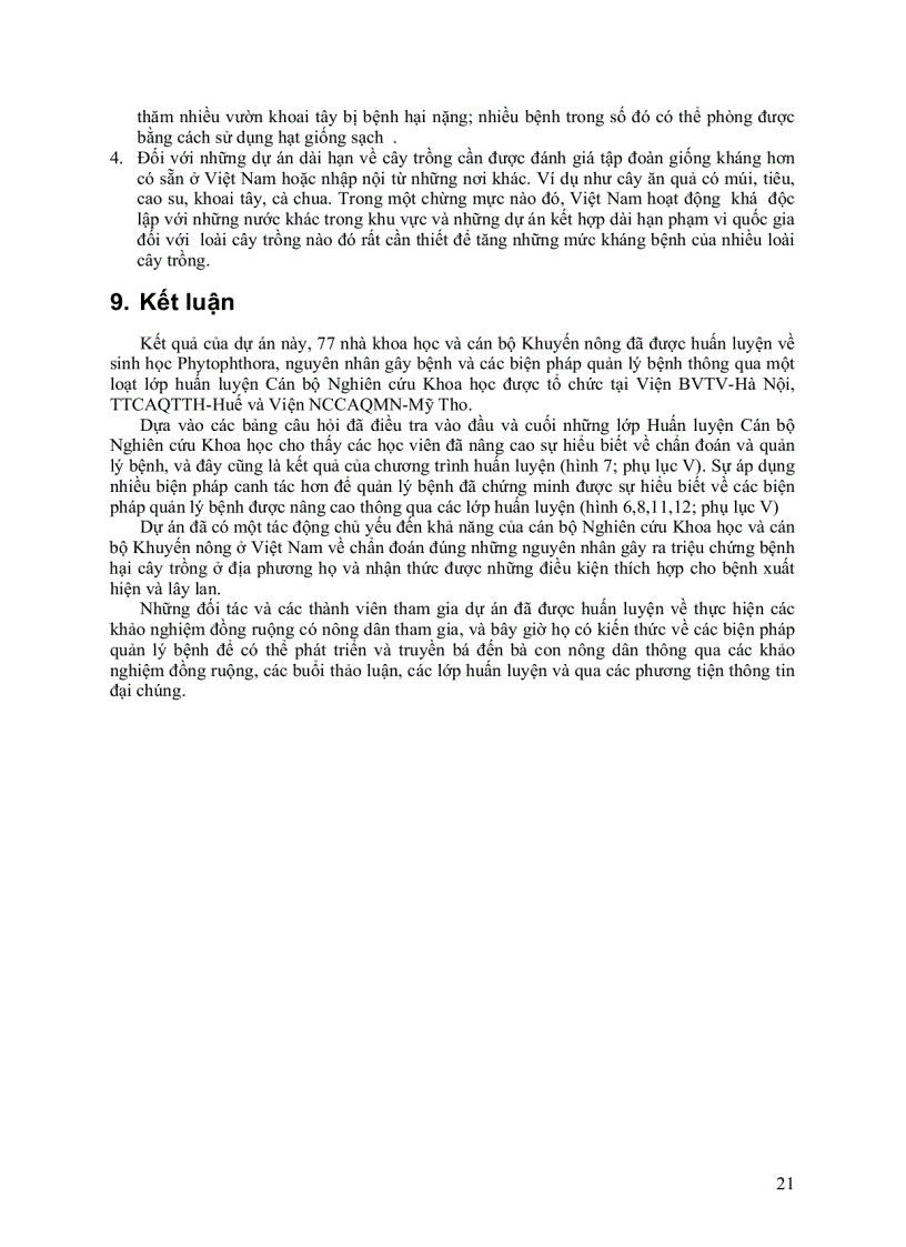 image for page Báo cáo quản lý bệnh phytophthora hại cây trồng ở Việt Nam
