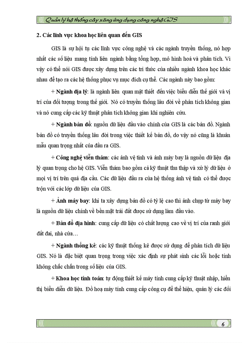 image for page Quản lý hệ thống cây xăng ứng dụng công nghệ GIS