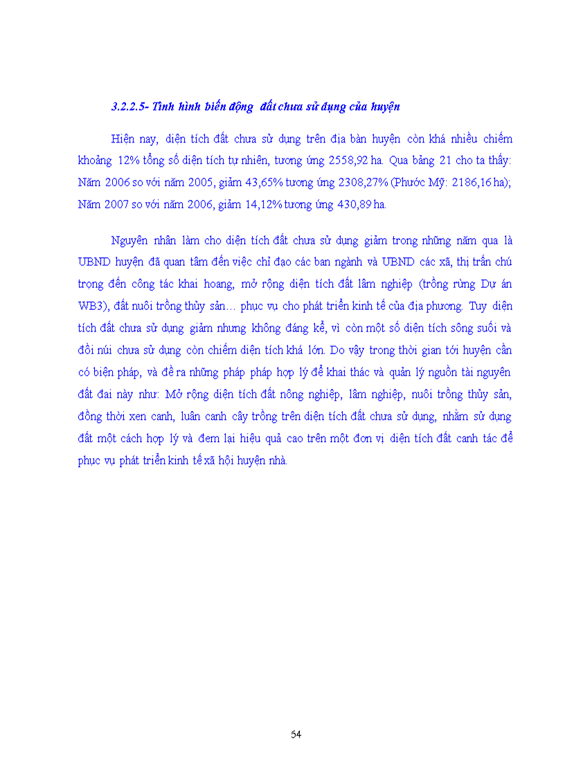 image for page Thực trạng quản lý và sử dụng đất đai của huyện Tuy Phước tỉnh Bình Định giai đoạn 2005 2007